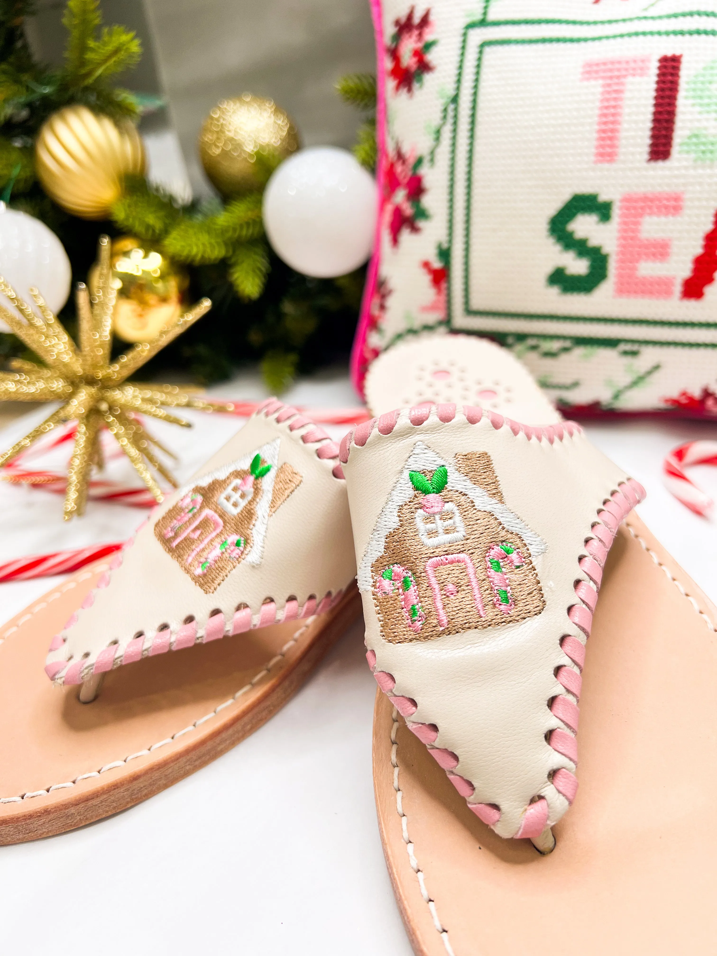 Embroidered Gingerbread House