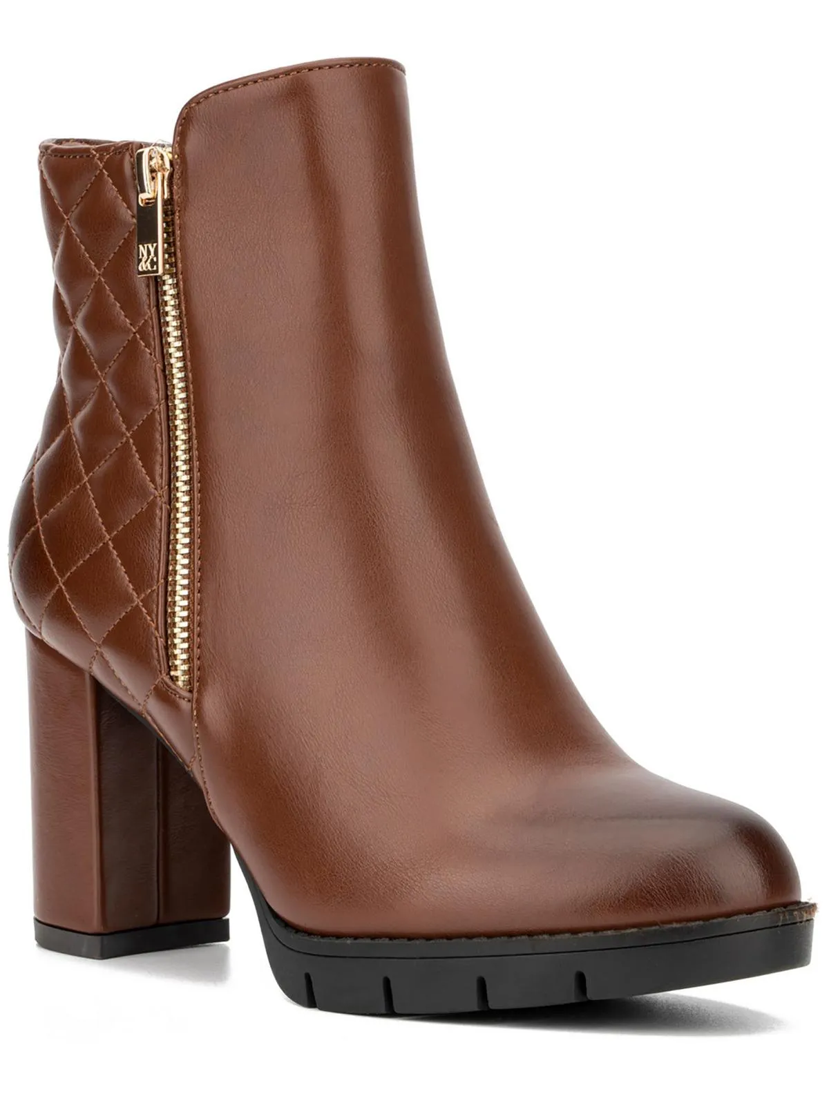 Emmalynn Bootie Womens Zipper Man Made Ankle Boots