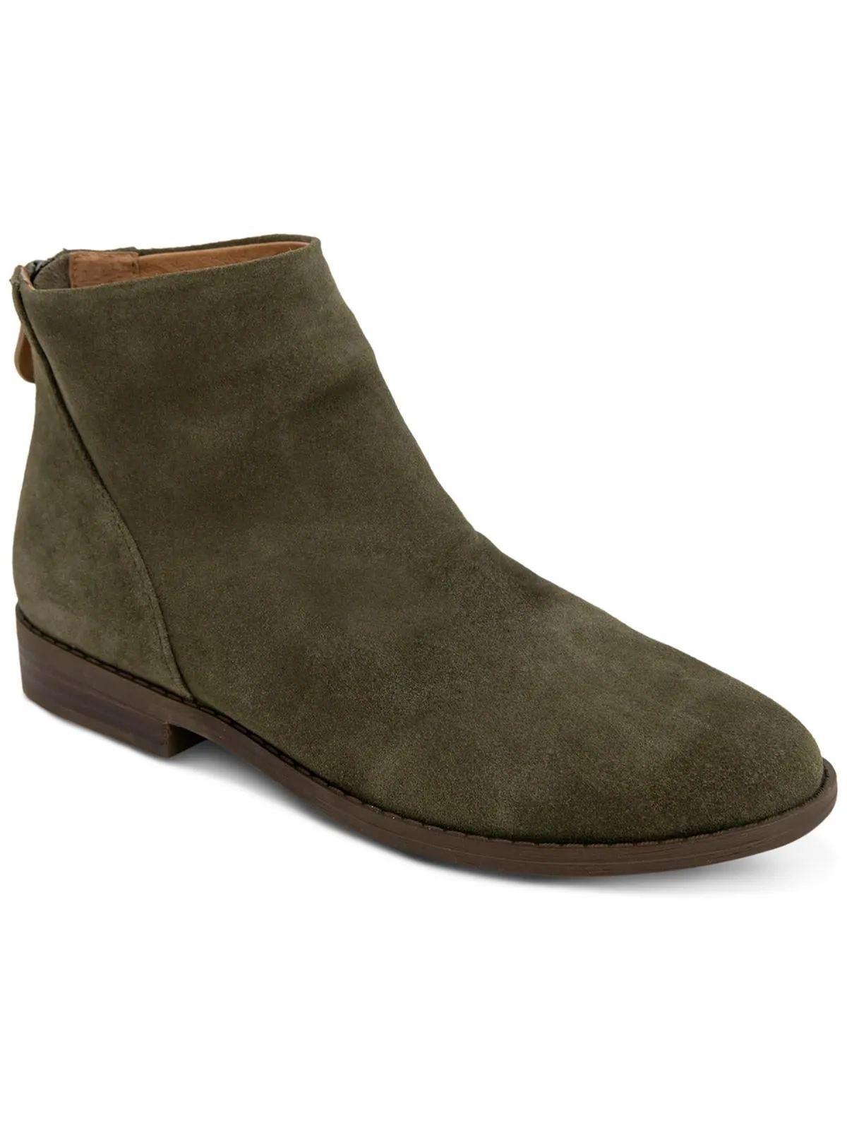 EMMAZIPBOOTIE Womens Leather Ankle Booties