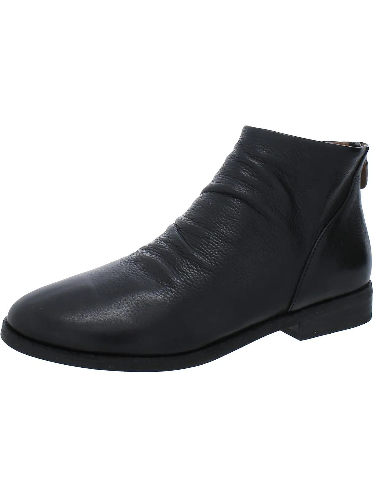 EMMAZIPBOOTIE Womens Leather Ankle Booties