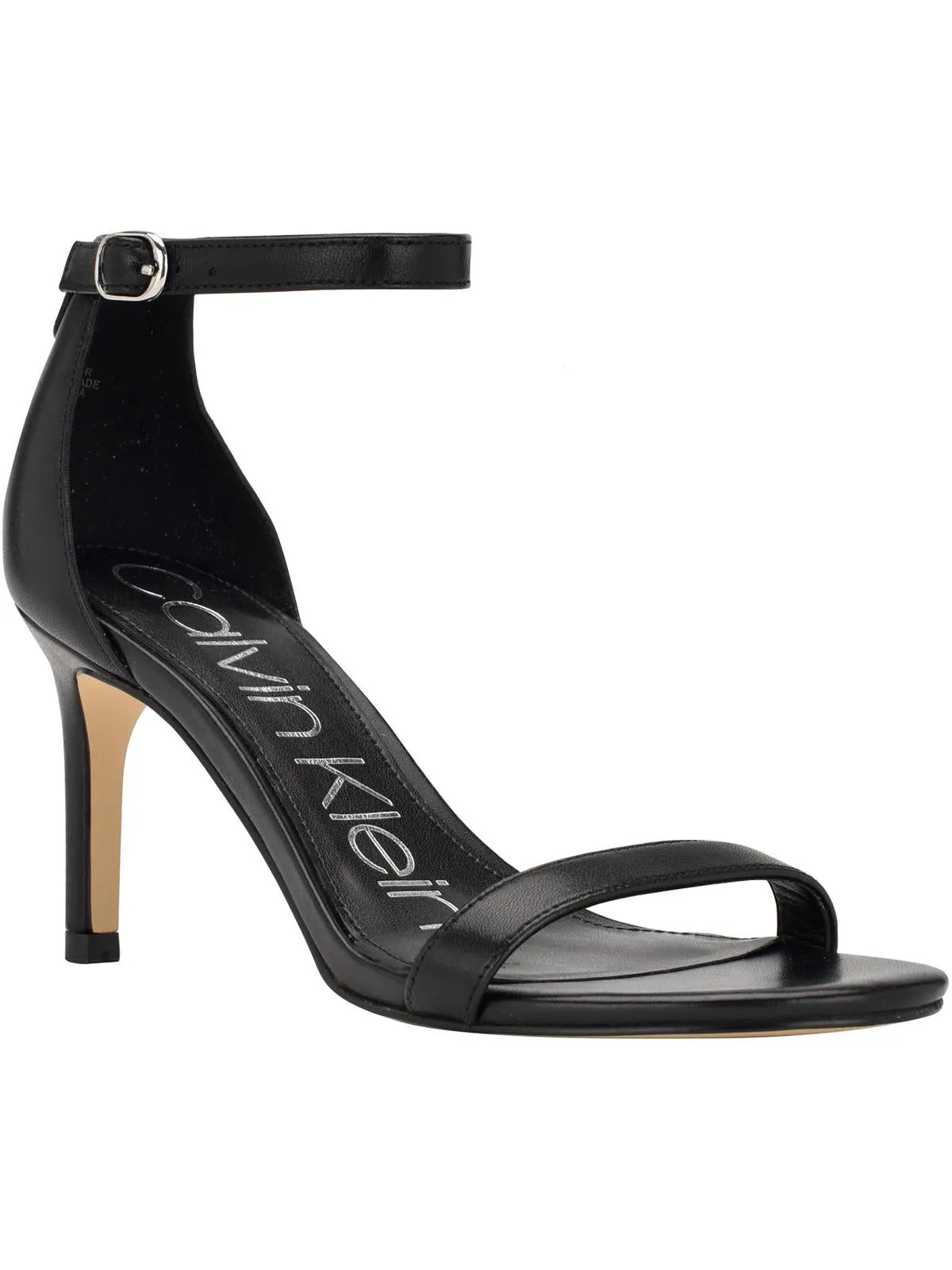 Fairy Womens Leather Ankle Strap Heels