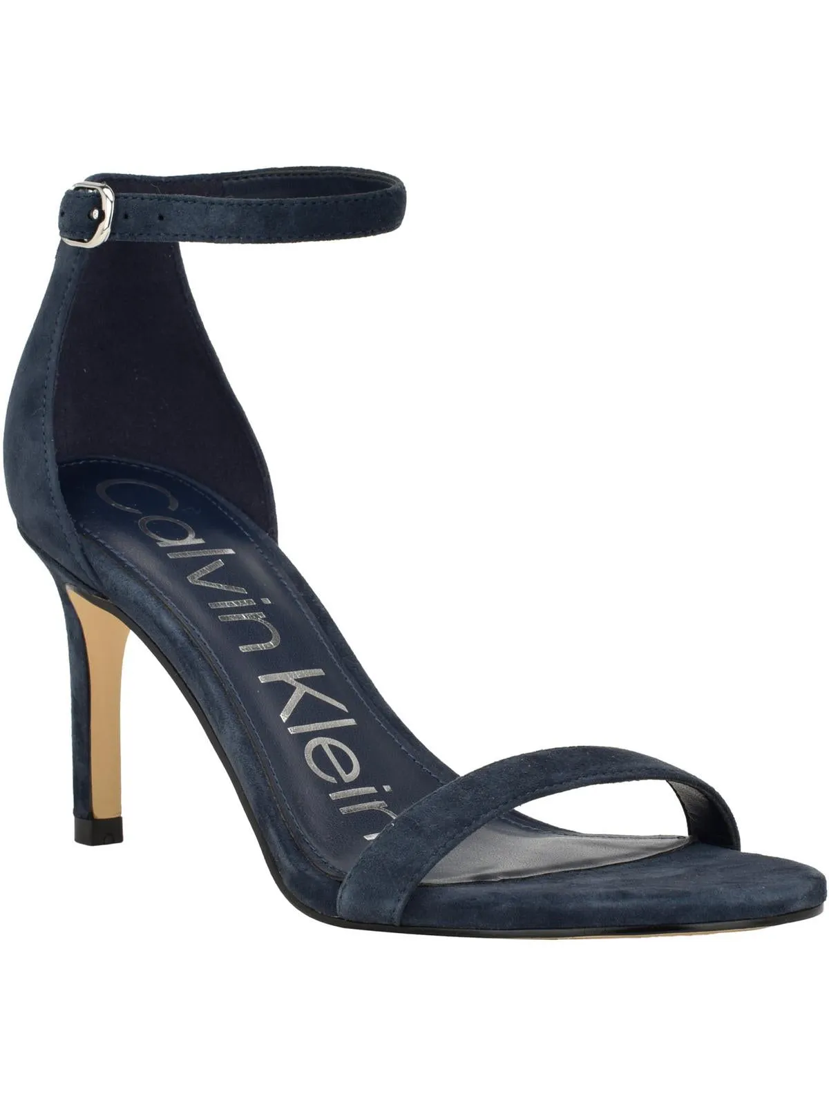 Fairy Womens Leather Ankle Strap Heels