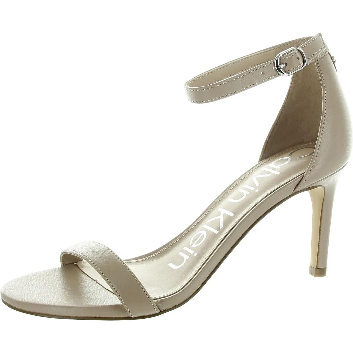 Fairy Womens Leather Ankle Strap Heels