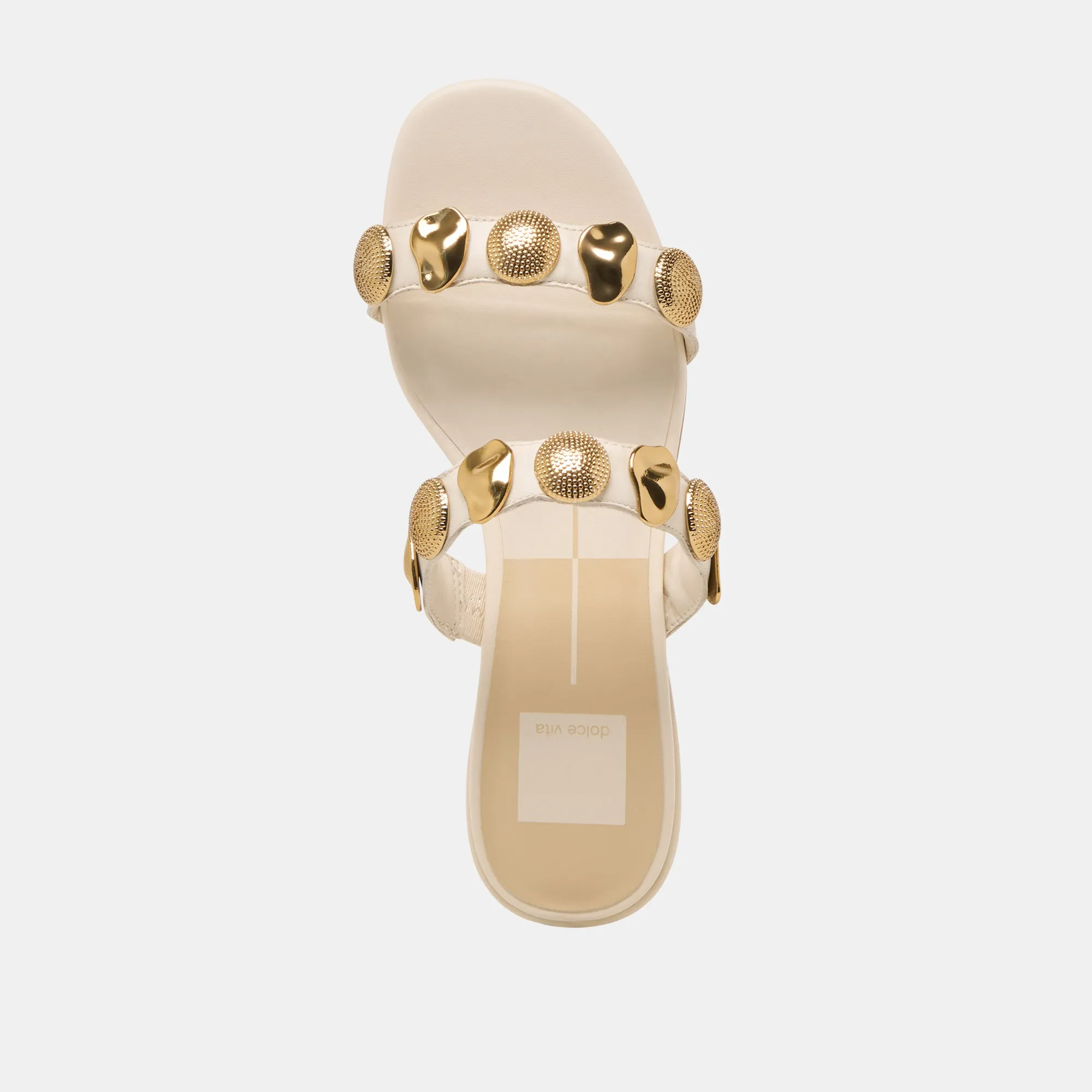 FARROW SANDALS CREME LEATHER