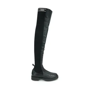 Fendi Ribbed Thigh-High Boots - Women's 39