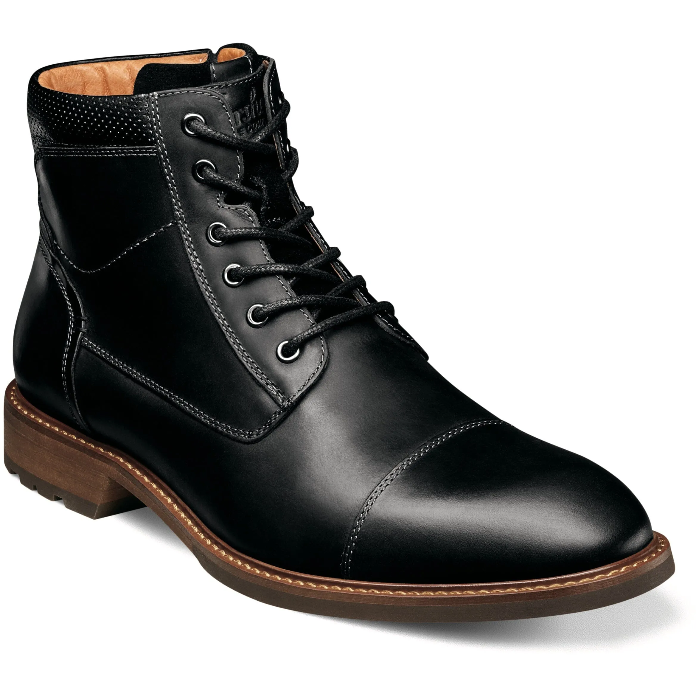 FLORSHEIM LODGE CAP TOE LACE BOOT