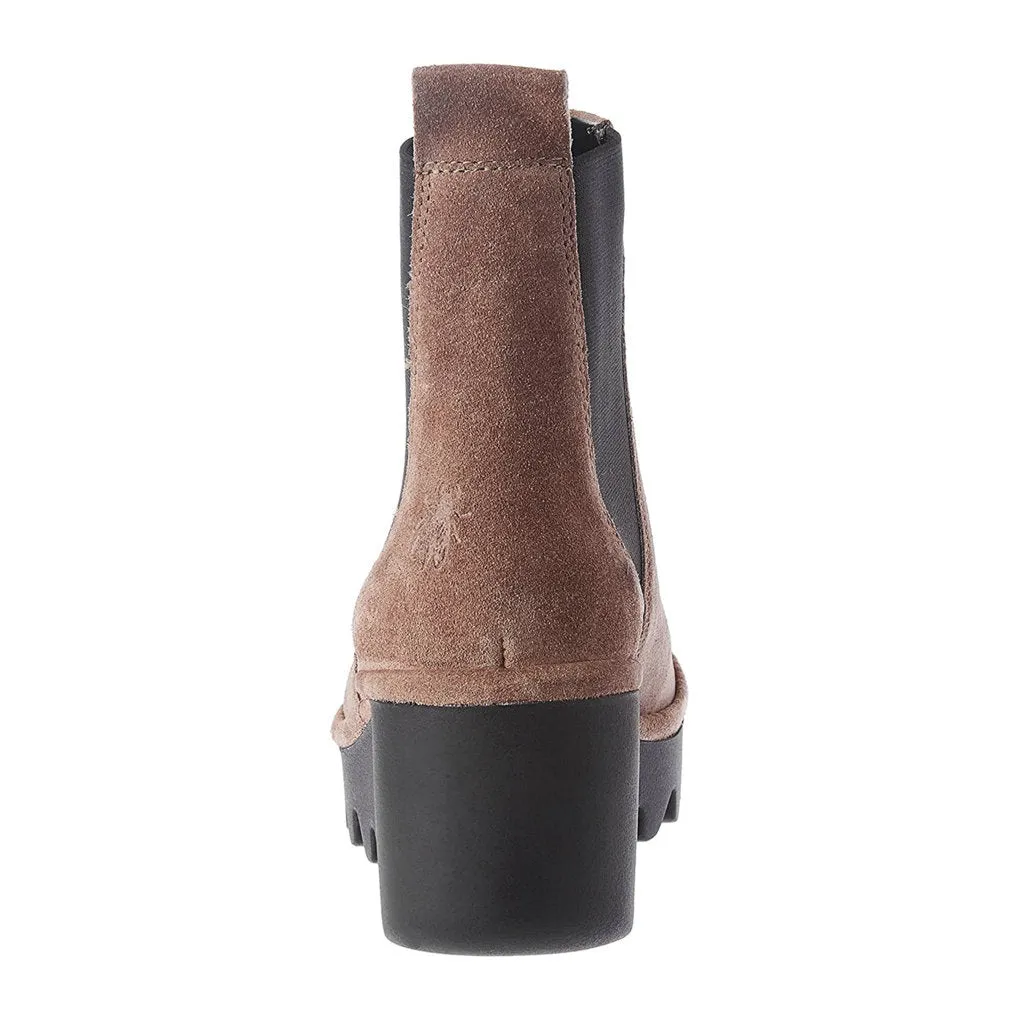Fly London Bagu233Fly Suede Wedge Heel Women's Chelsea Boots