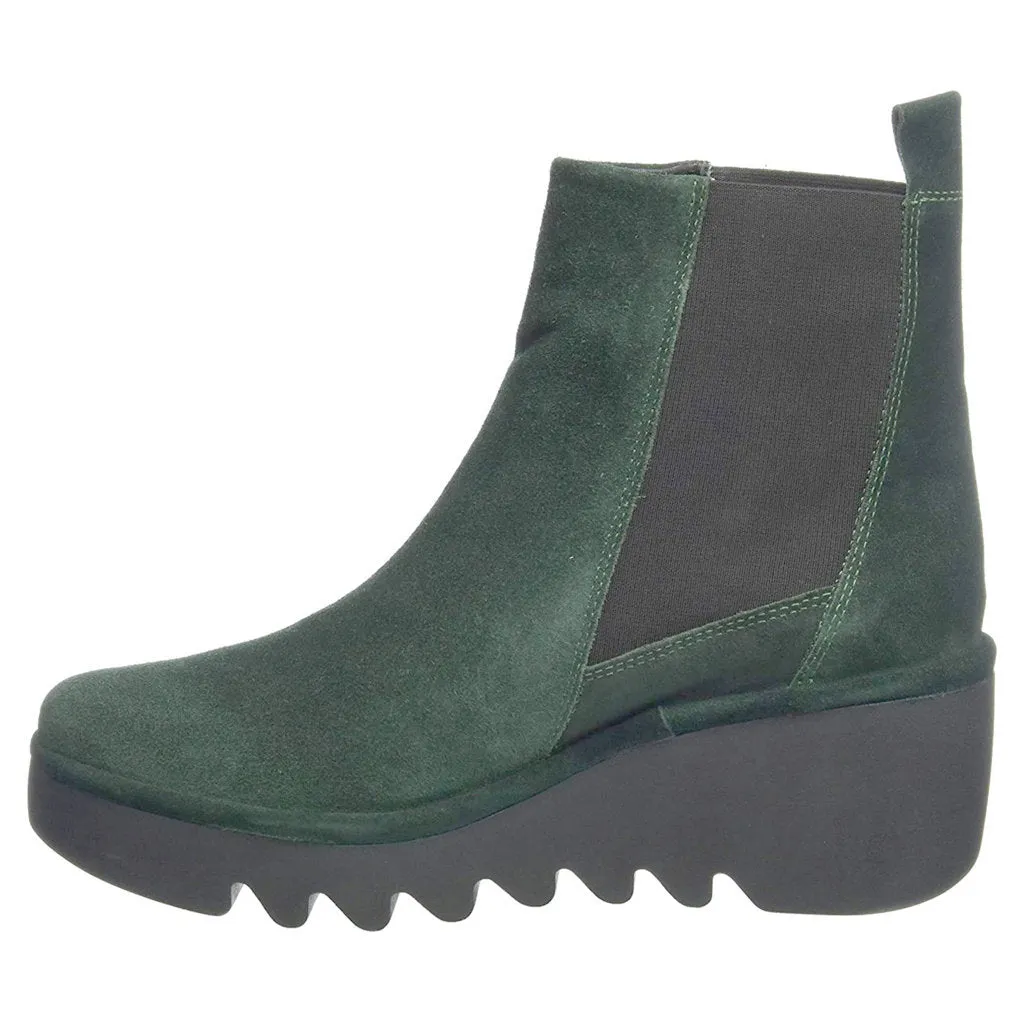 Fly London Bagu233Fly Suede Wedge Heel Women's Chelsea Boots