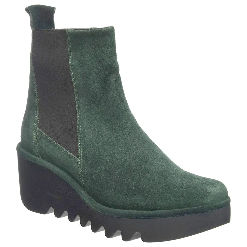 Fly London Bagu233Fly Suede Wedge Heel Women's Chelsea Boots