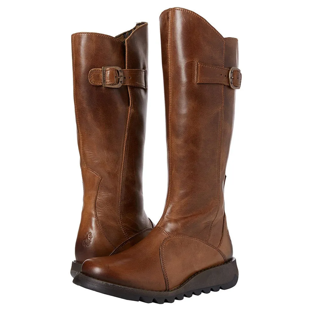 Fly London Mol 2 Leather Women's Zip Up Knee High Boots