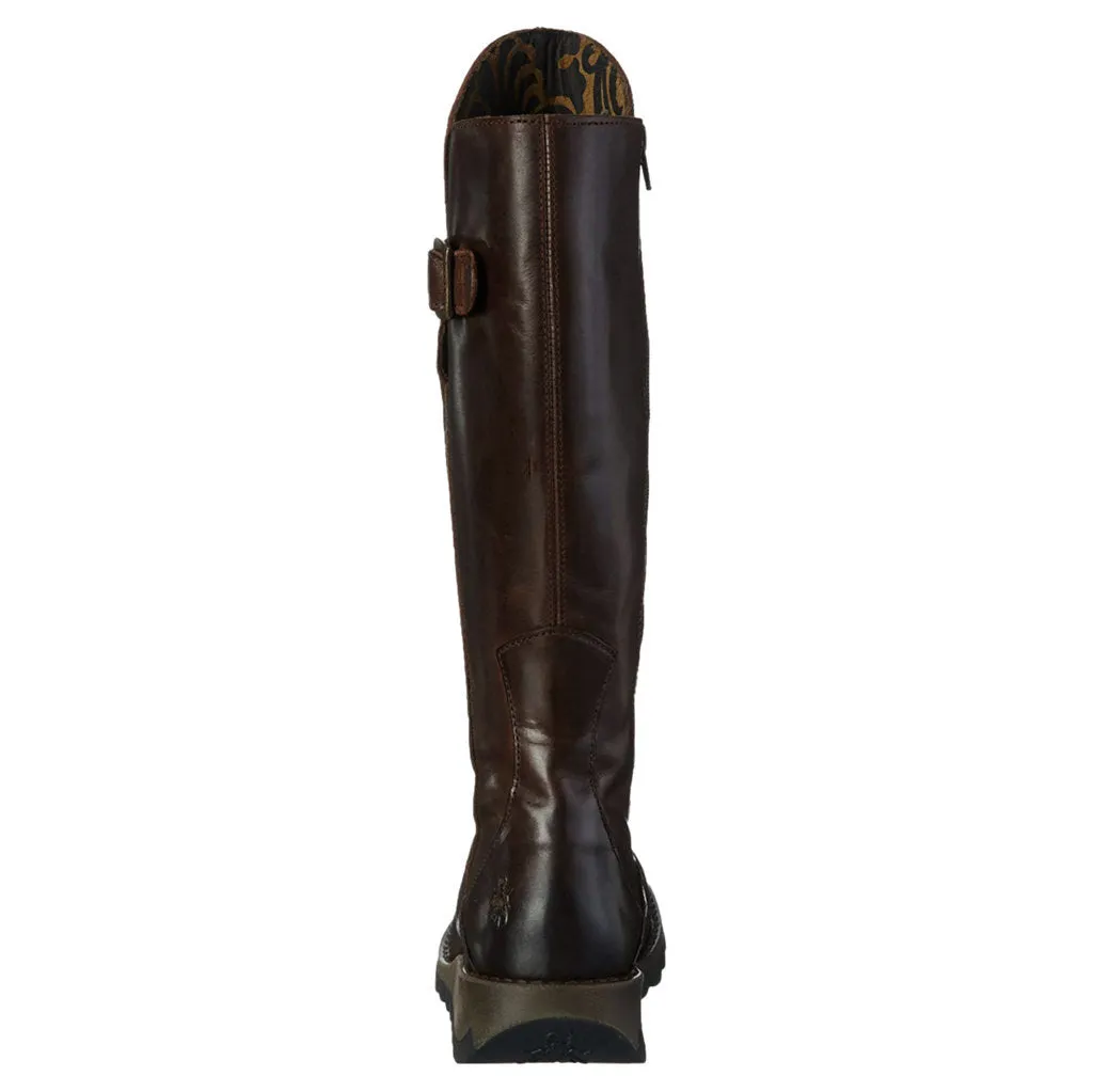 Fly London Mol 2 Leather Women's Zip Up Knee High Boots