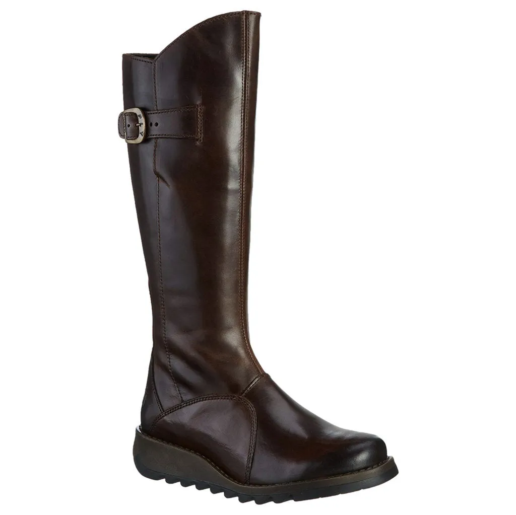 Fly London Mol 2 Leather Women's Zip Up Knee High Boots