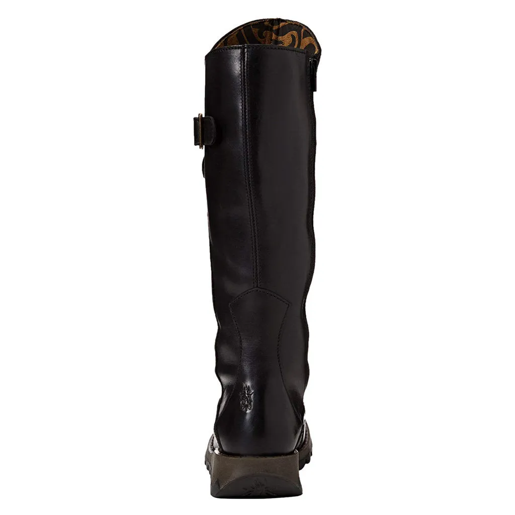 Fly London Mol 2 Leather Women's Zip Up Knee High Boots