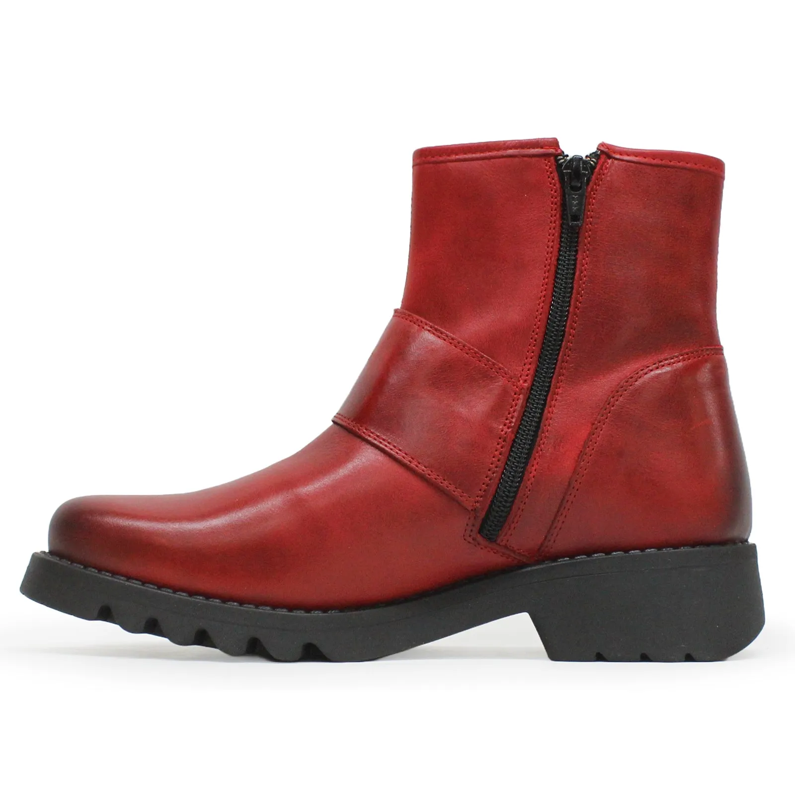 Fly London Rily991Fly Leather Women's Buckle Strap Ankle Boots