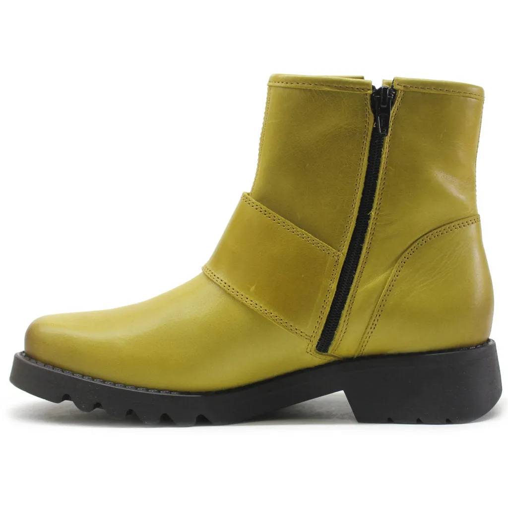 Fly London Rily991Fly Leather Women's Buckle Strap Ankle Boots