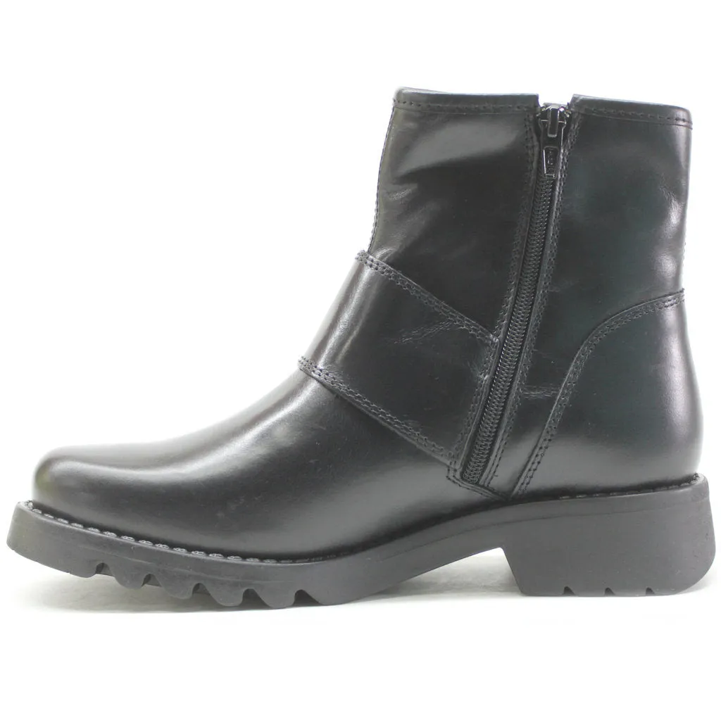 Fly London Rily991Fly Leather Women's Buckle Strap Ankle Boots