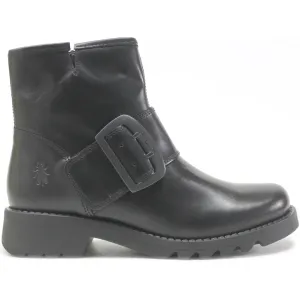 Fly London Rily991Fly Leather Women's Buckle Strap Ankle Boots
