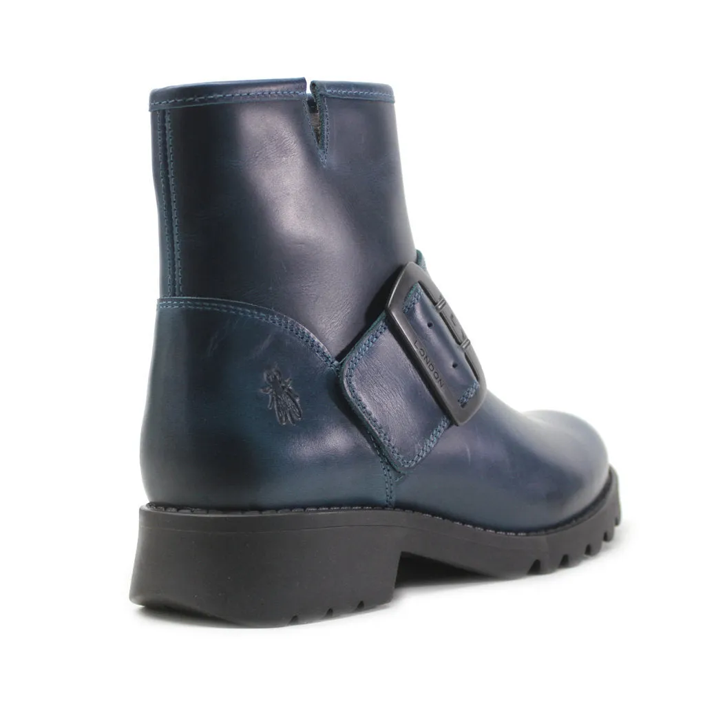 Fly London Rily991Fly Leather Women's Buckle Strap Ankle Boots