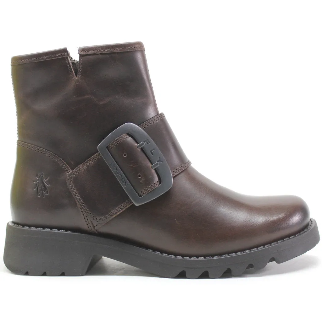 Fly London Rily991Fly Leather Women's Buckle Strap Ankle Boots