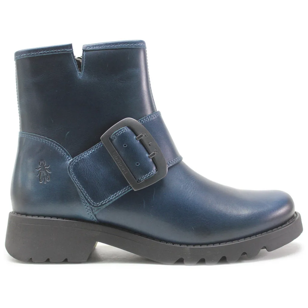 Fly London Rily991Fly Leather Women's Buckle Strap Ankle Boots