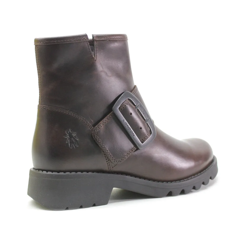 Fly London Rily991Fly Leather Women's Buckle Strap Ankle Boots