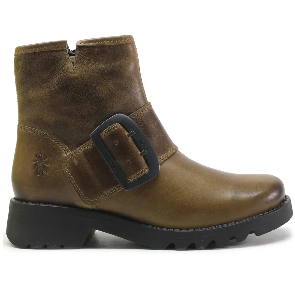 Fly London Rily991Fly Leather Women's Buckle Strap Ankle Boots