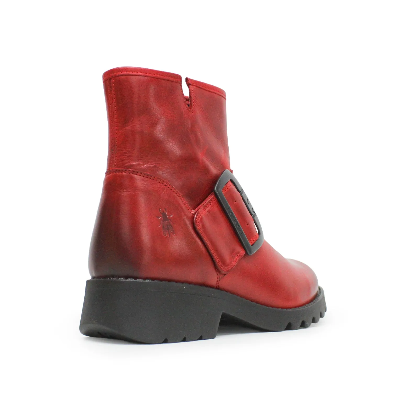 Fly London Rily991Fly Leather Women's Buckle Strap Ankle Boots