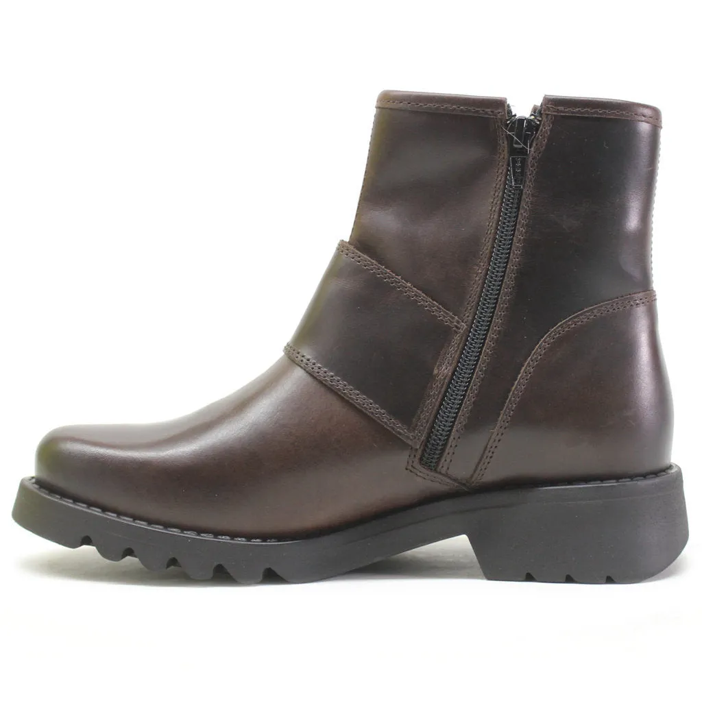Fly London Rily991Fly Leather Women's Buckle Strap Ankle Boots
