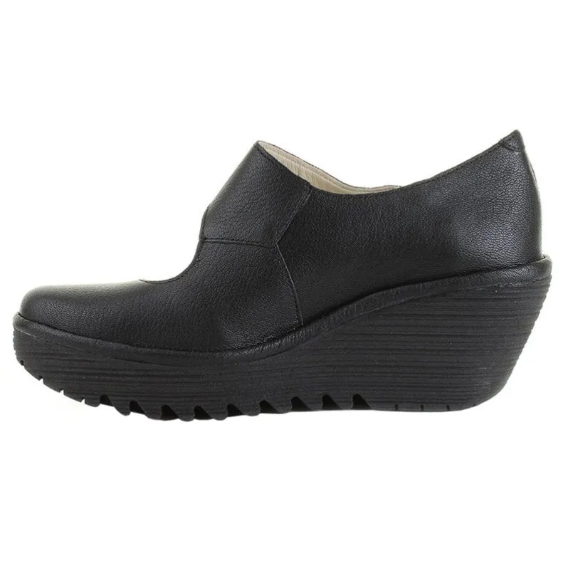 Fly London Yasi682Fly Leather Women's Wedge Heel Shoes