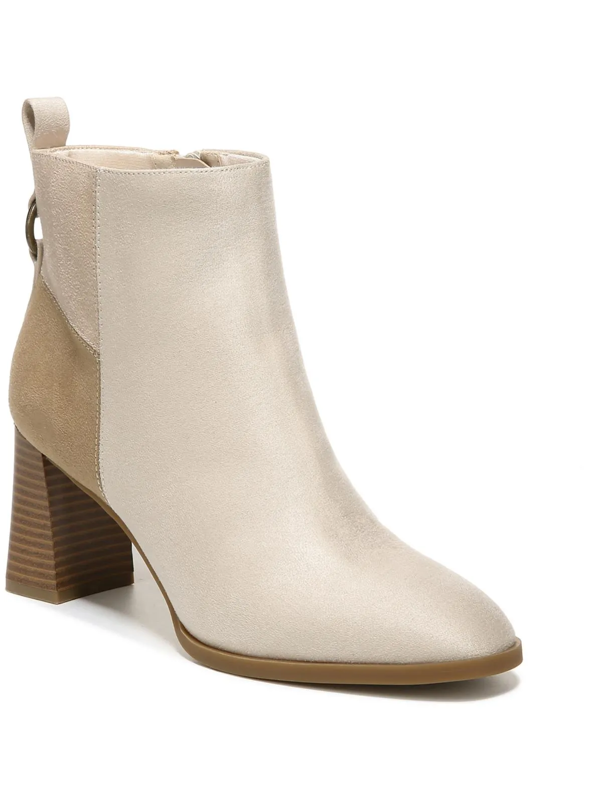 Foxy Womens Faux Suede Almond Toe Ankle Boots