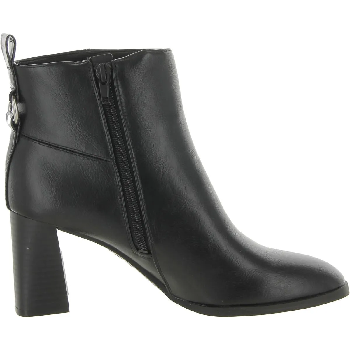 Foxy Womens Faux Suede Almond Toe Ankle Boots