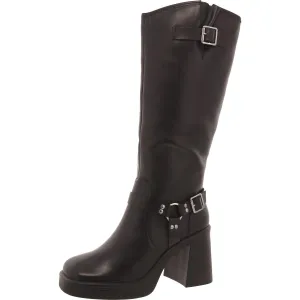 Francine Womens Leather Knee-High Boots