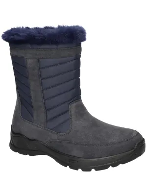 FRAZER Womens Faux Suede Zipper Winter & Snow Boots