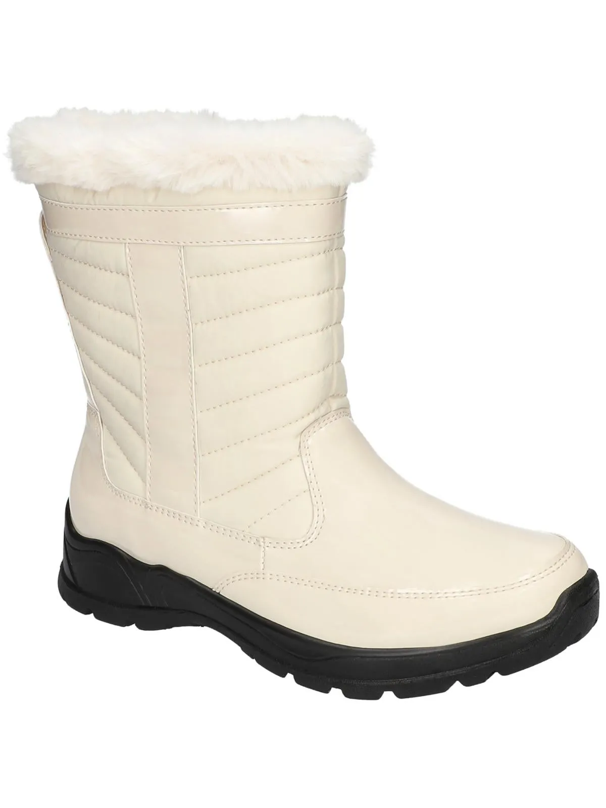 FRAZER Womens Faux Suede Zipper Winter & Snow Boots