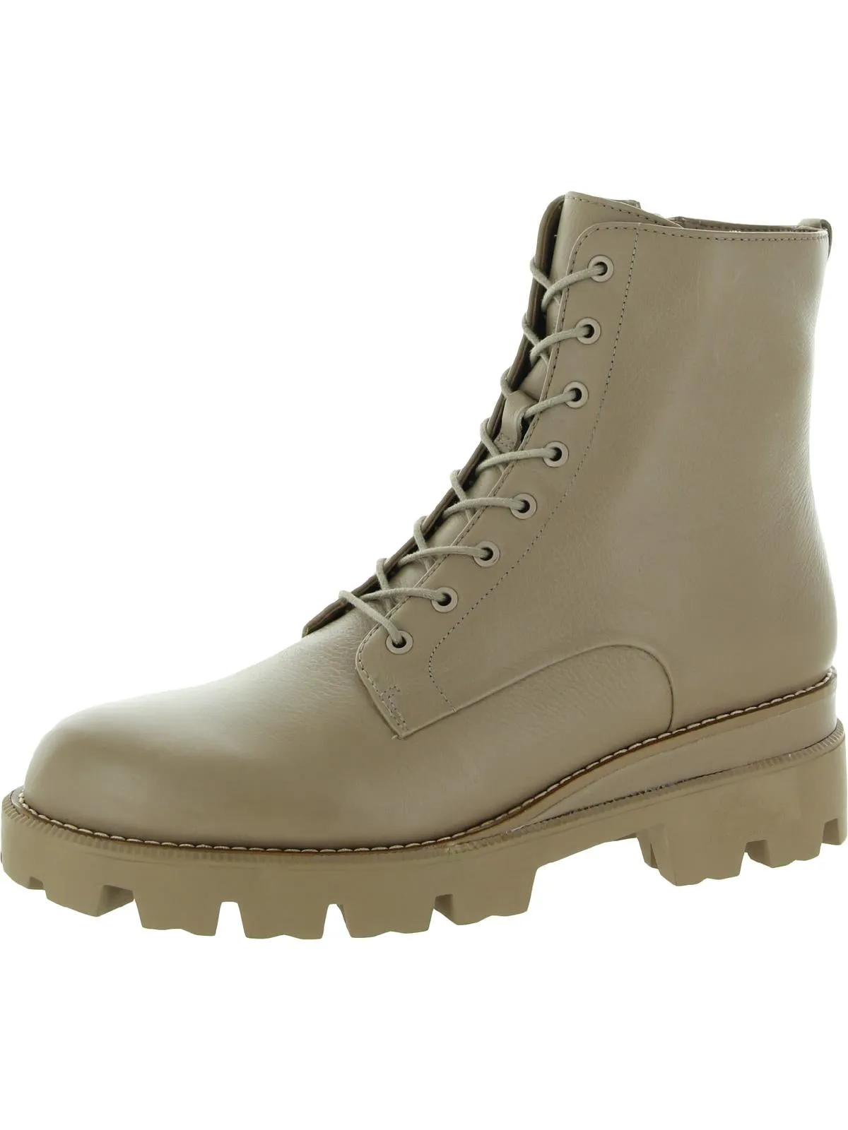 Garret Womens Lugged Sole Ankle Combat Boots