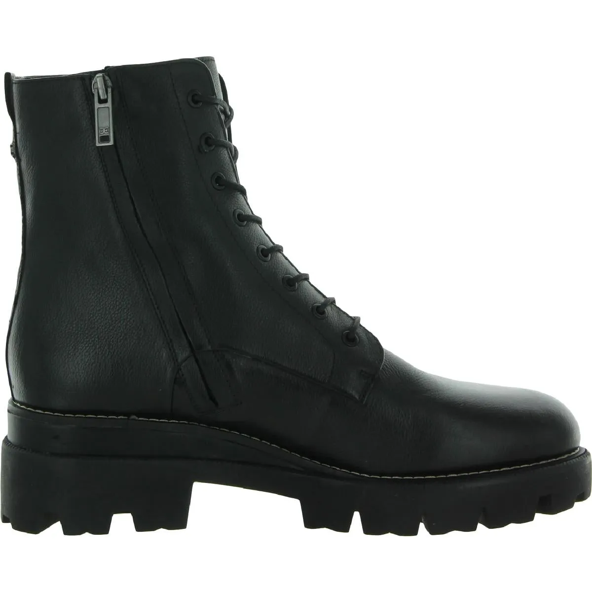Garret Womens Lugged Sole Ankle Combat Boots