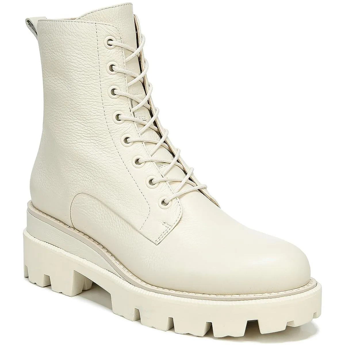 Garret Womens Lugged Sole Ankle Combat Boots