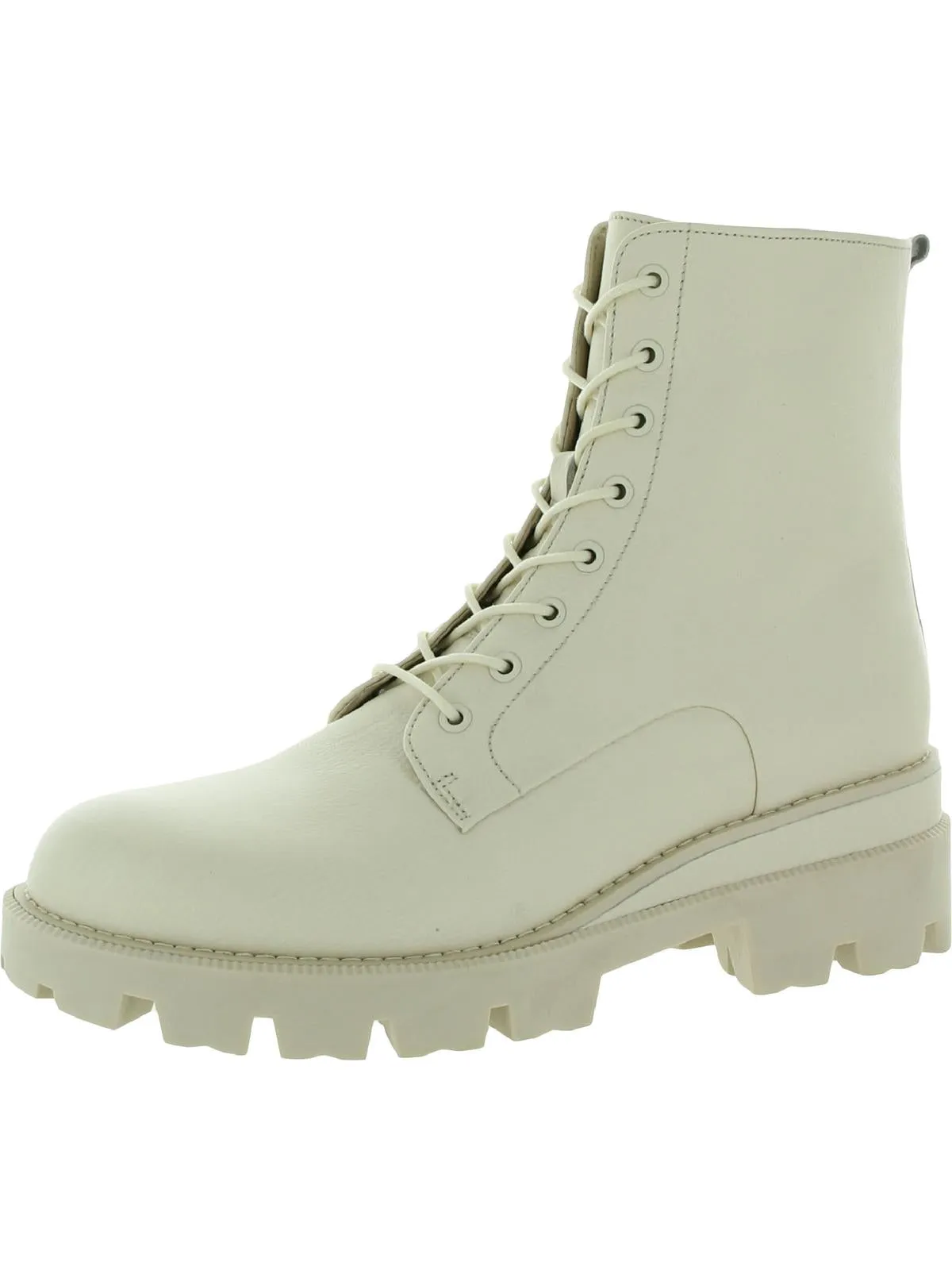 Garret Womens Lugged Sole Ankle Combat Boots