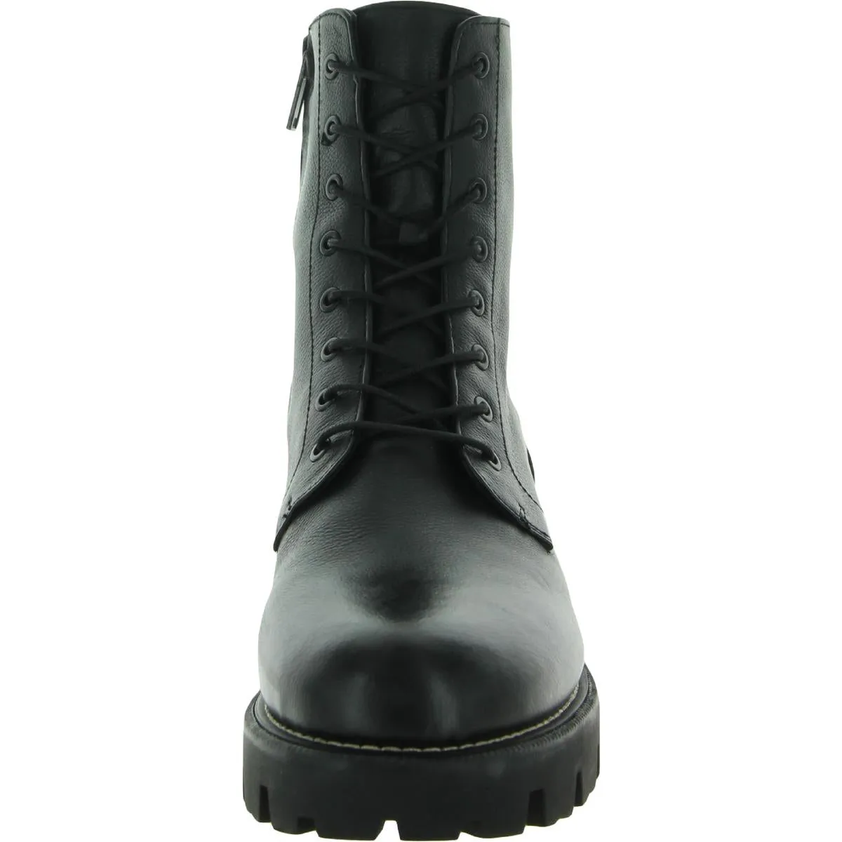 Garret Womens Lugged Sole Ankle Combat Boots