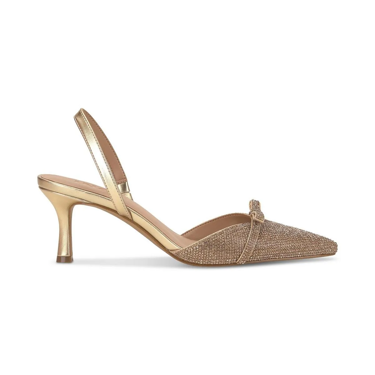 Gelsey Womens Embellished Ankle Strap Slingback Heels