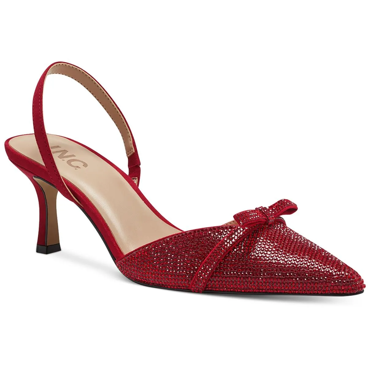 Gelsey3f Womens Sequined Manmade Ankle Strap