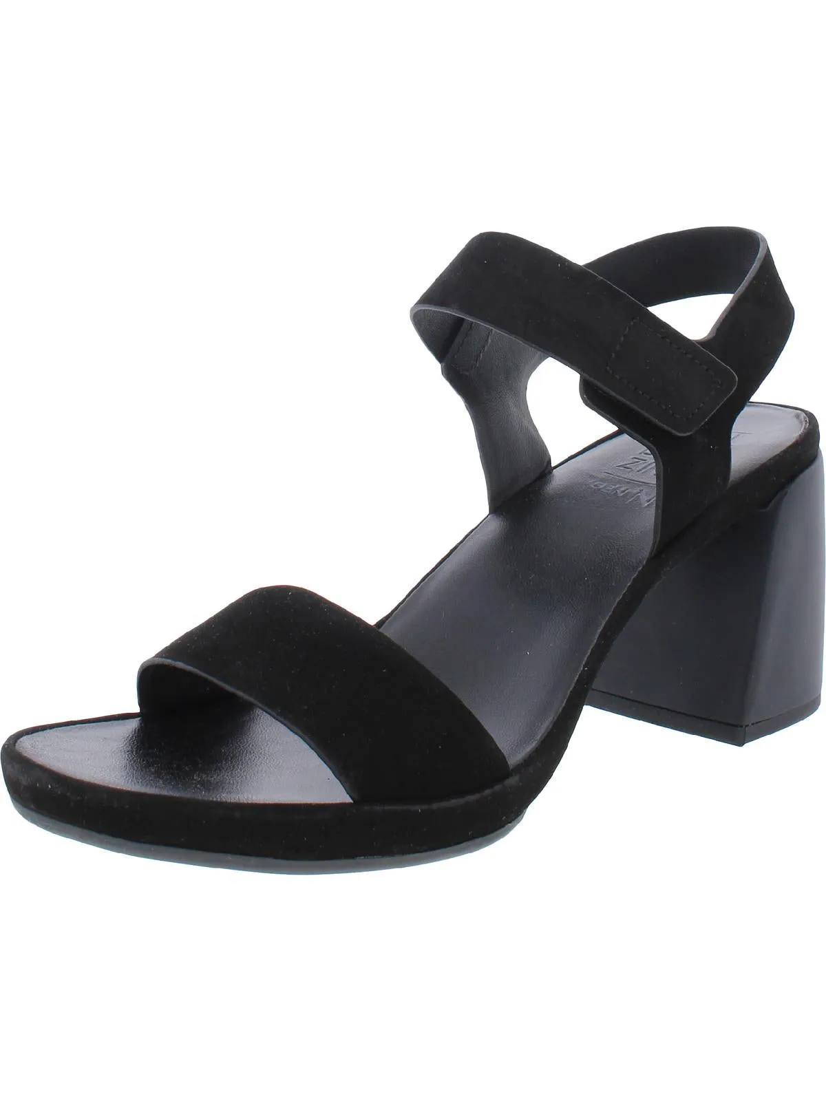 Genn-Rise Womens Suede Ankle Strap Heels