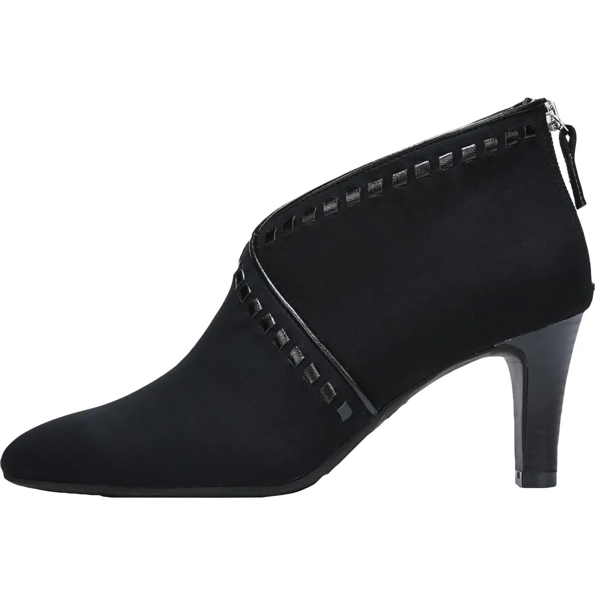 Giada Womens Faux Suede Zipper Ankle Boots