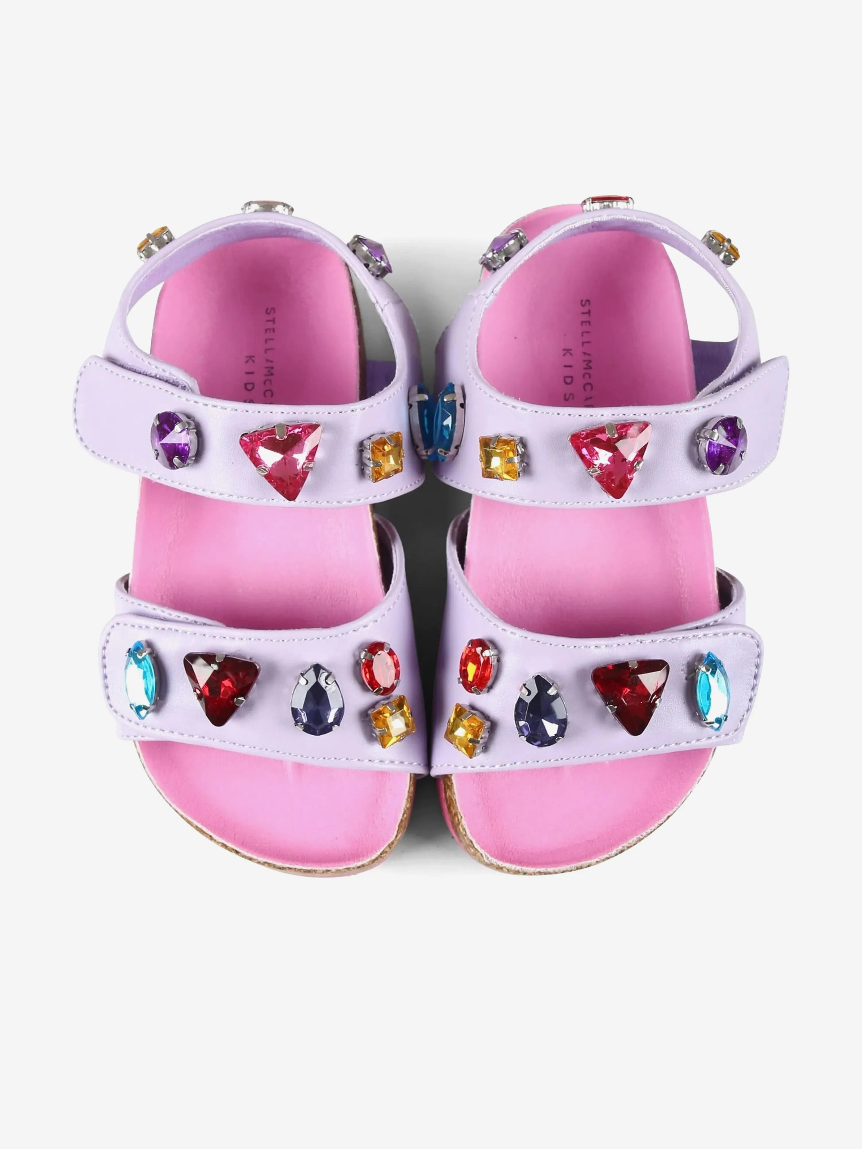 Girls Jewelled Sandals in Purple