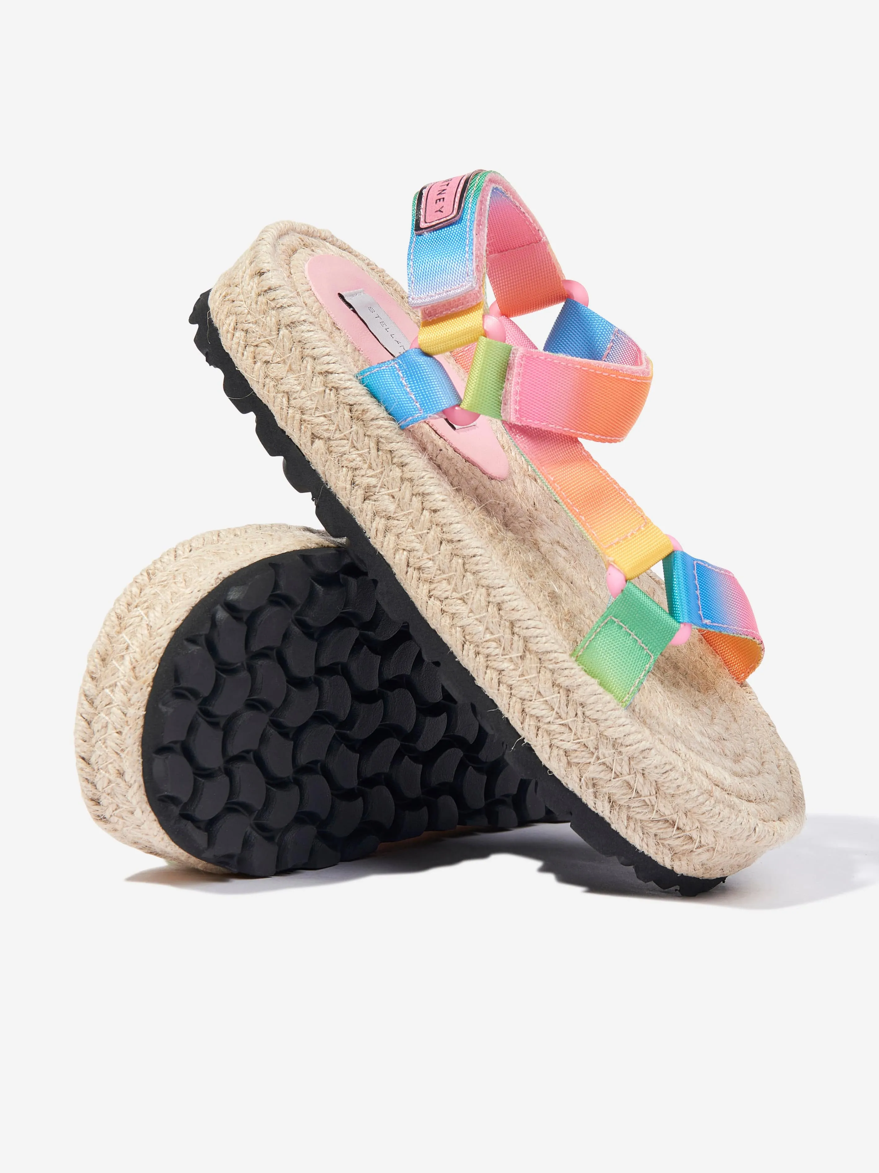 Girls Logo Tape Sandals in Multicolour
