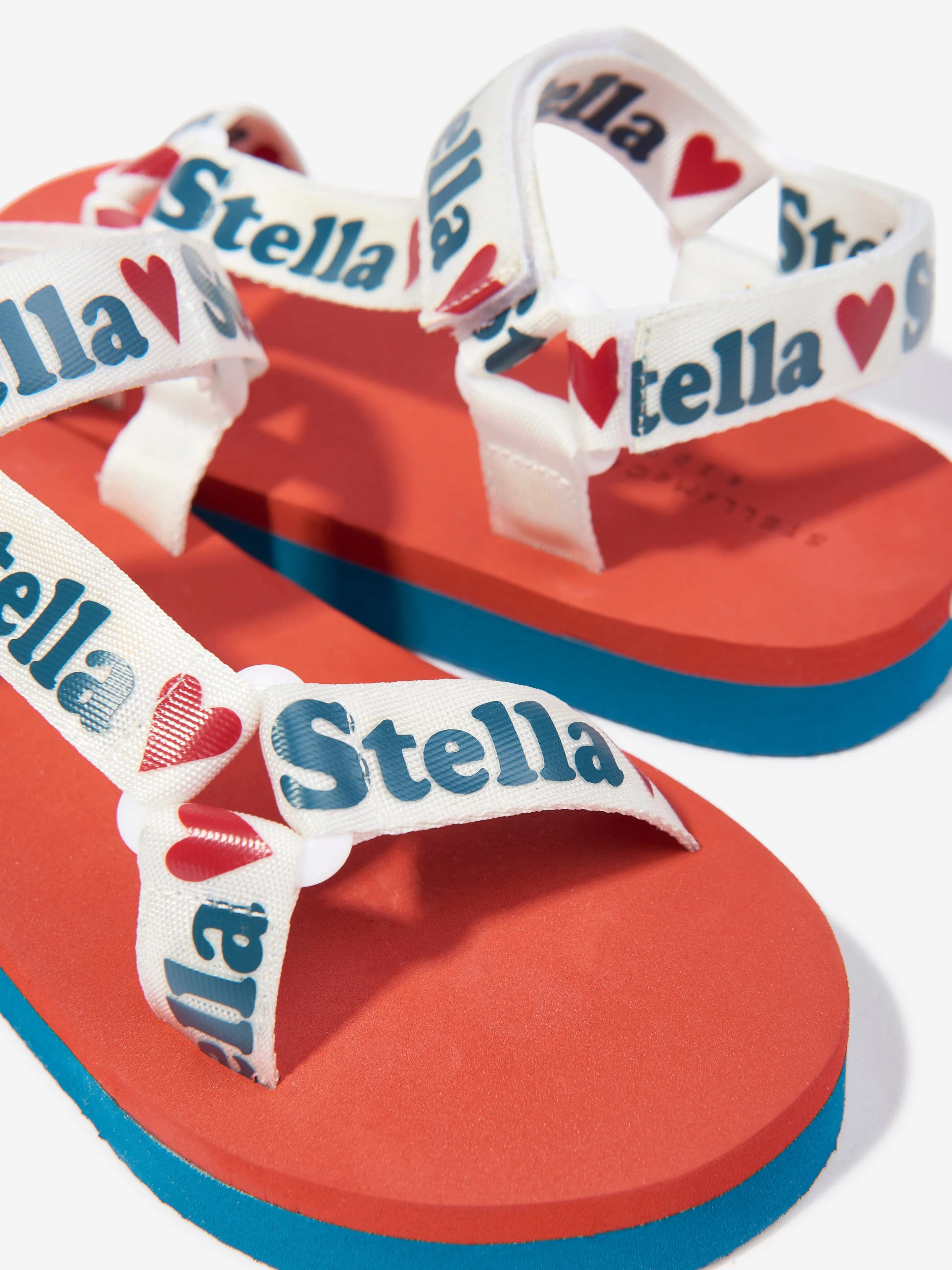 Girls Logo Tape Sandals in Multicolour