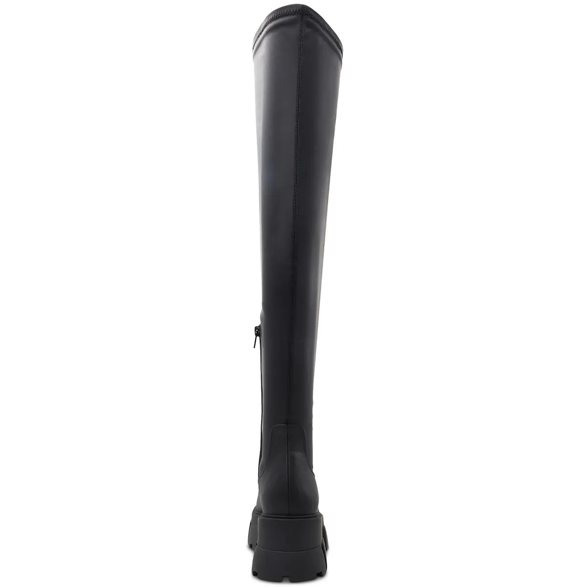 Grandmode  Womens Faux Leather Pull On Over-The-Knee Boots