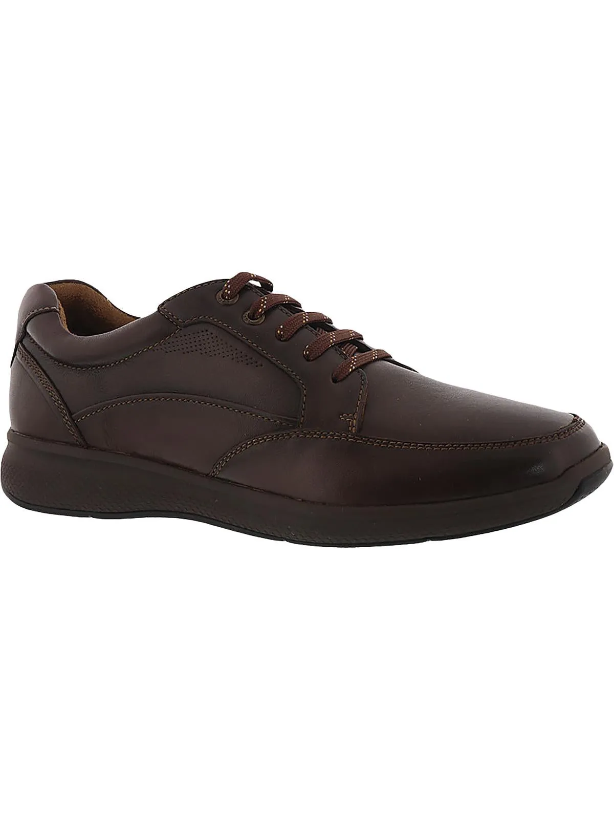 Great Lakes Mens Leather Moc Toe Walking Shoes