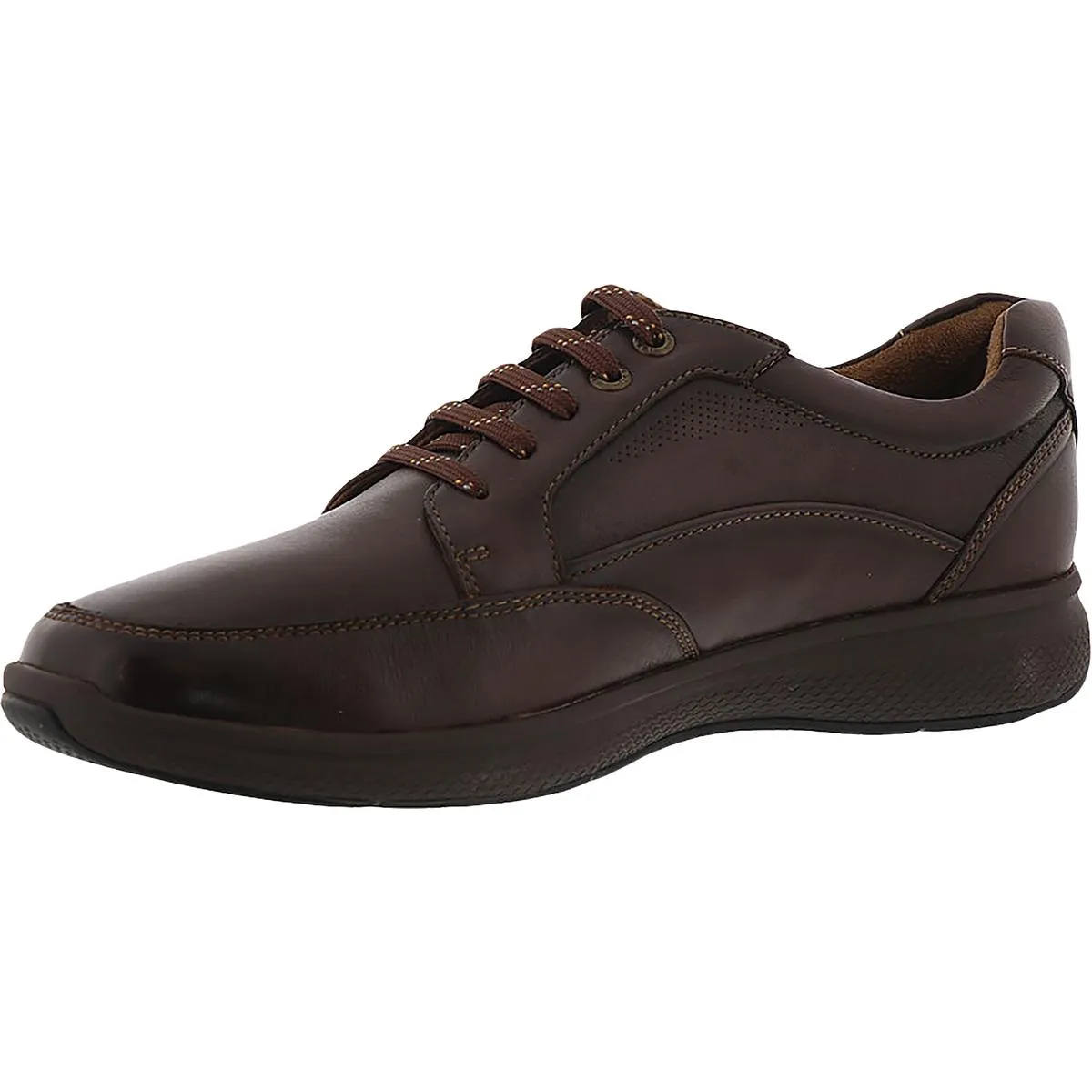 Great Lakes Mens Leather Moc Toe Walking Shoes
