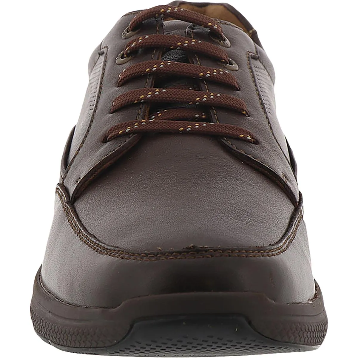 Great Lakes Mens Leather Moc Toe Walking Shoes